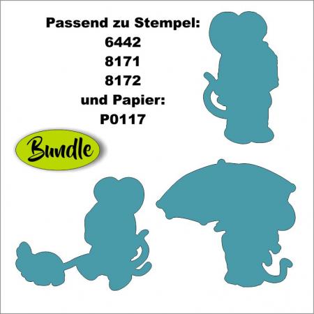 Stanzschablonen Mäuse - Bundle